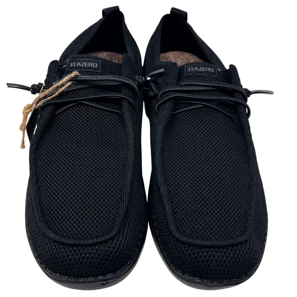 Black Itazero Mens Knit‎ Slip On Sneakers Loafers Size 8.5 New With Tags